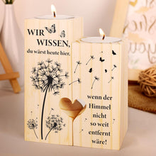 Memorial-Kerzenständer Grabkerzen Trauergeschenk Trauerkerze Trauerlicht