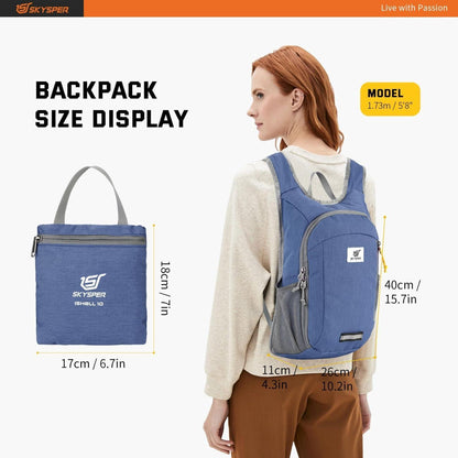 Faltbarer Tagesrucksack 10L wasserfest ultraleicht für Wandern & Reisen
