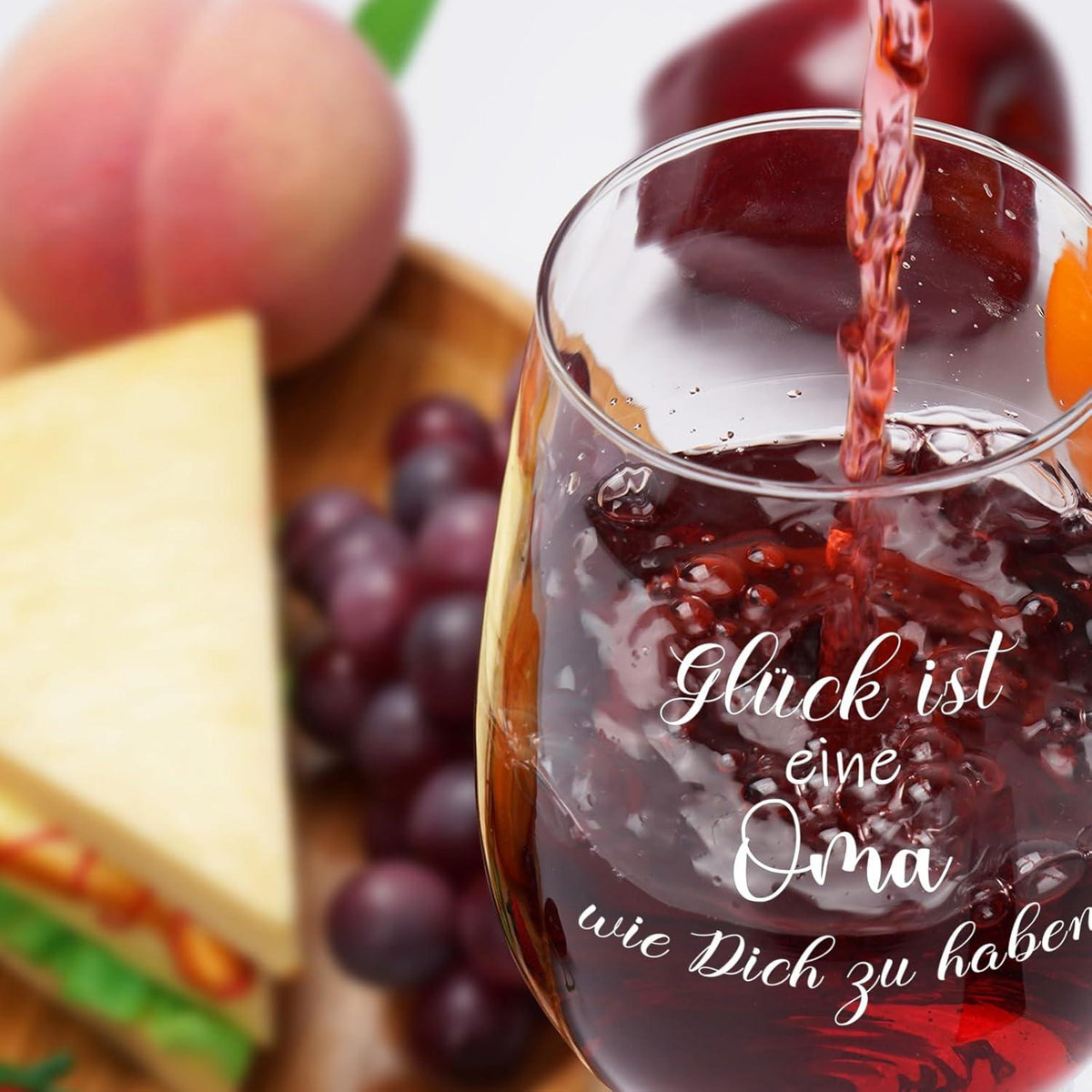 Weinglas für Oma Beste Oma Geschenke Weihnachten 17oz
