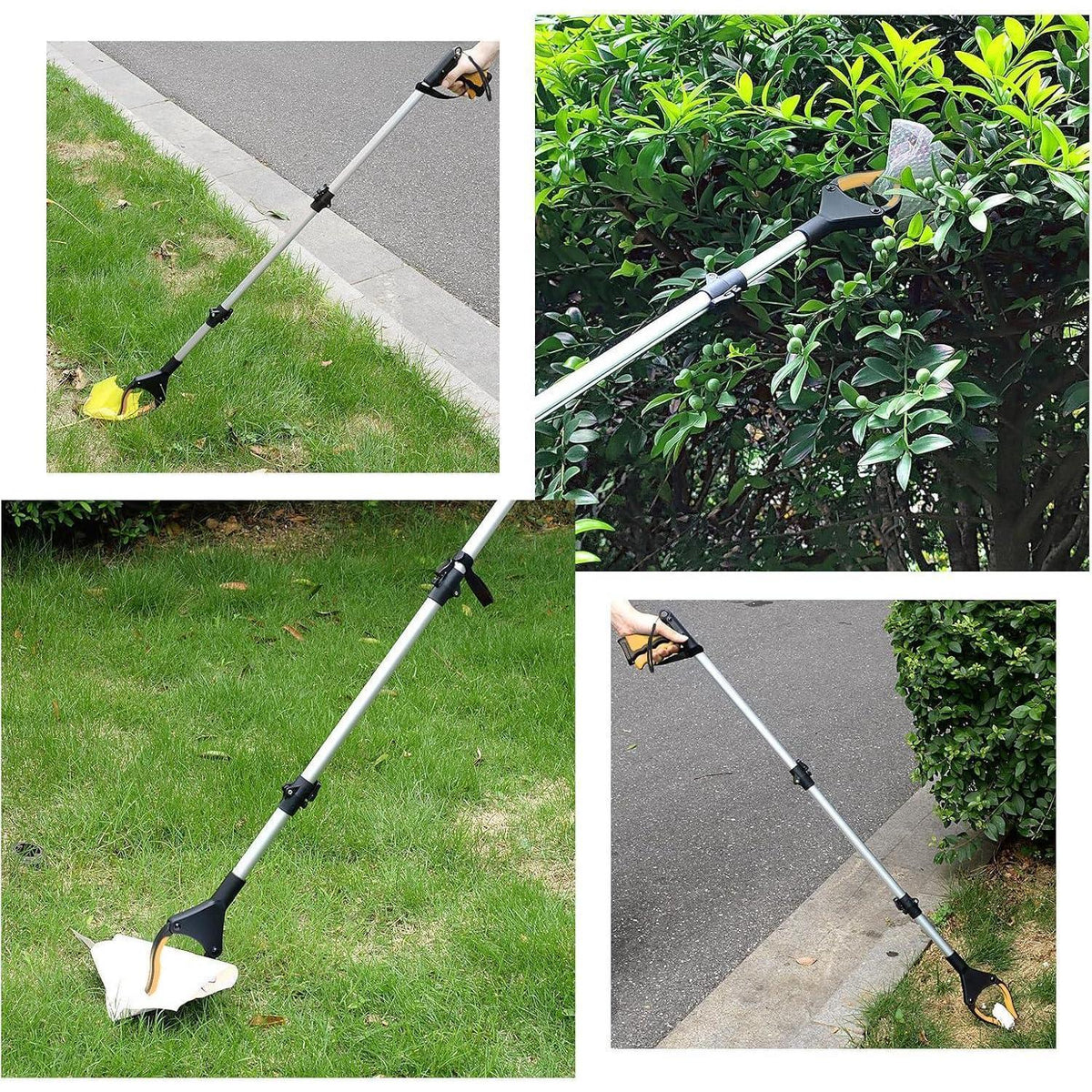 108cm Greifzange faltbar mit Magnet, Gelb