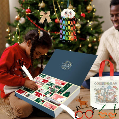 Basteln Adventskalender 2024 Kinder Mädchen 24 kreative