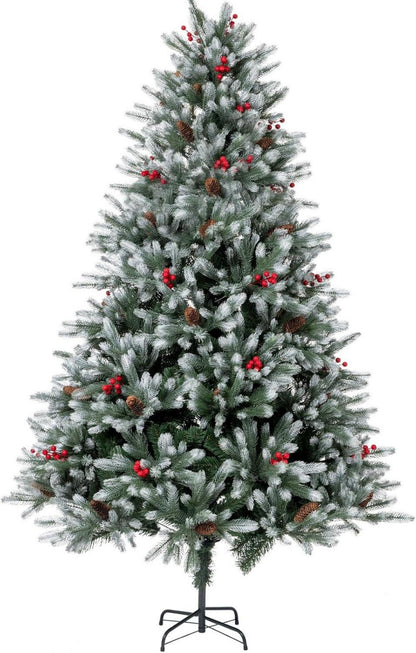 Künstlicher Weihnachtsbaum Premium 180cm mit Tannenzapfen Beeren