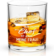 Ruhestand Geschenk Whiskeyglas für Rentner 300ml