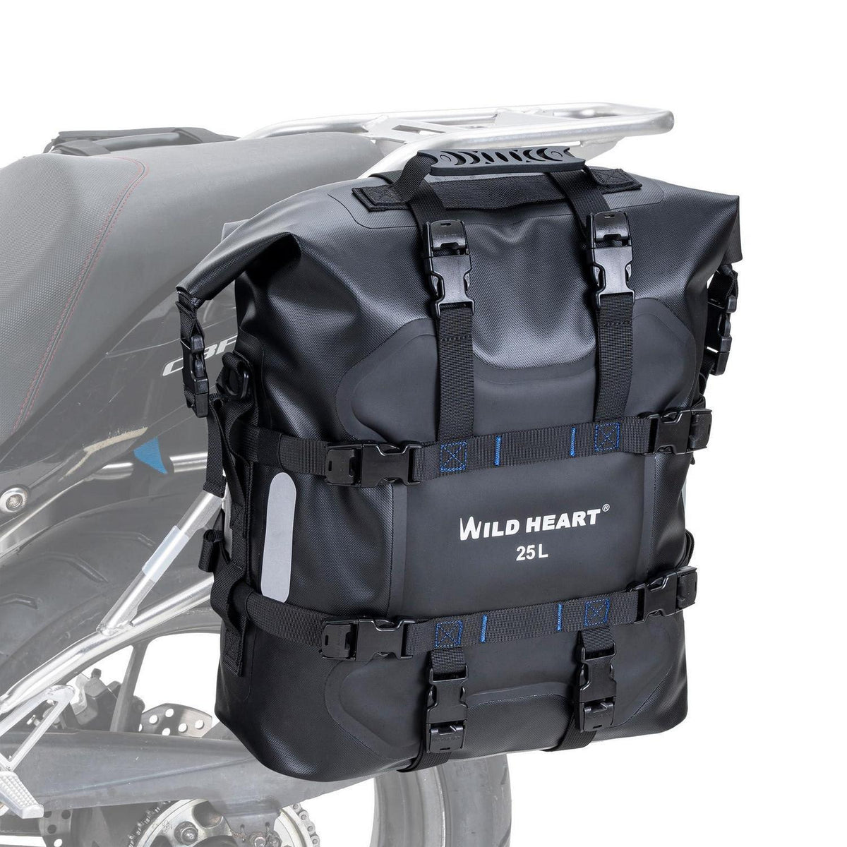 Wasserdichte Motorrad Seitentasche 25L Edelstahl Federung