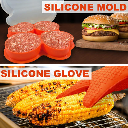 Geschenke für Männer Grillbesteck Set 30x Edelstahl Koffer