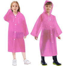 Wasserdichter Regenponcho Kinder Rosa – Atmungsaktiv & Wiederverwendbar