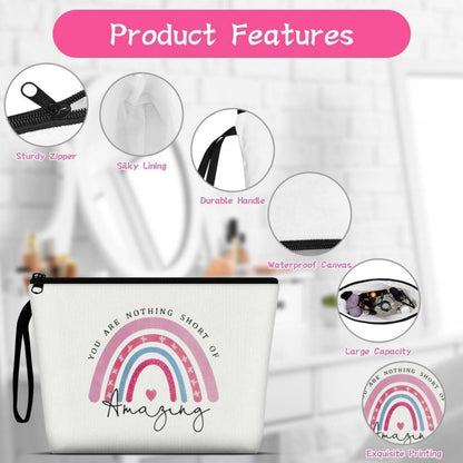 Canvas Kosmetiktasche Damen Make Up Travel Organizer