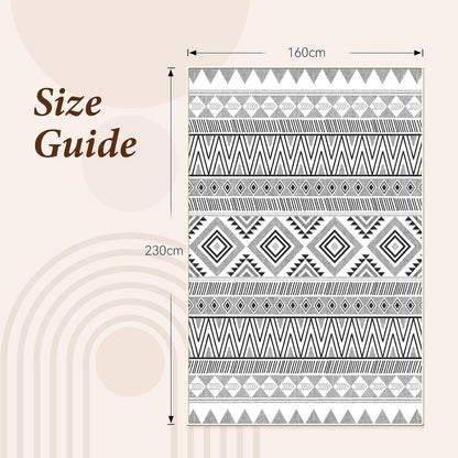 Moderne Vamcheer Teppich 160x230 Grauschwarz, Geometrisches