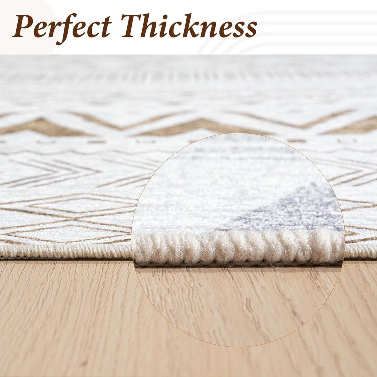 Modernes Teppich Vintage-Optik Boho Style Beige 200x300cm