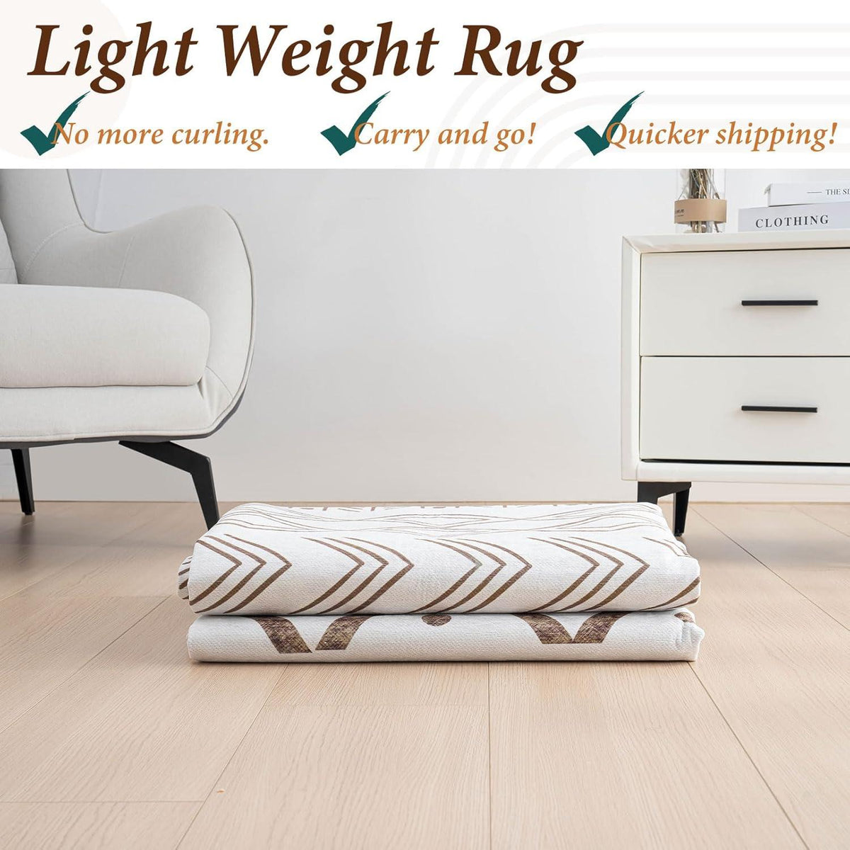 Modernes Teppich Vintage-Optik Boho Style Beige 200x300 cm