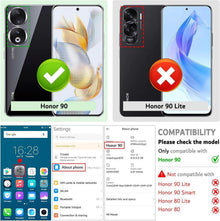 Handyhülle für Honor 90 - Premium Leder Klapphülle mit