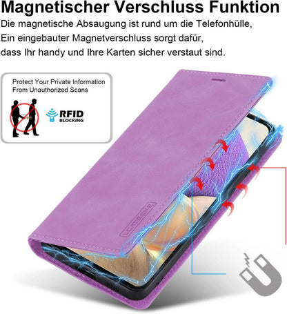 Handyhülle Samsung Galaxy A32 5G Leder Schutzfolie Klapphülle Flip