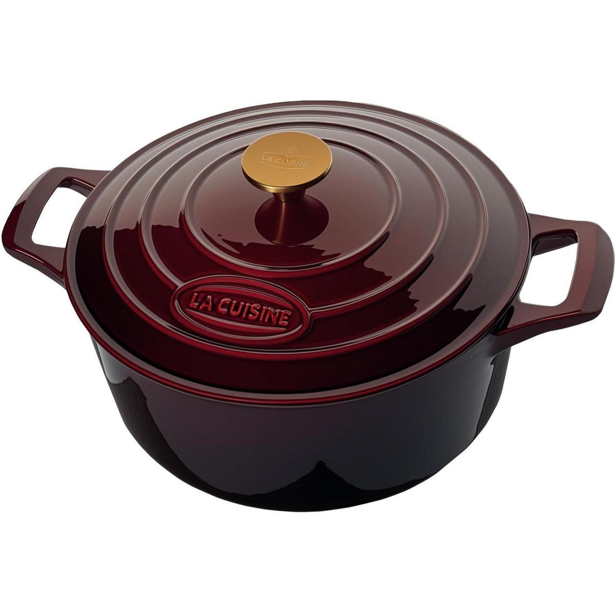 Gusseisen Bräter 28cm – Cranberry Rot, 6.5L