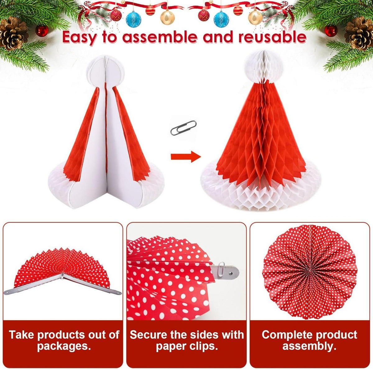 Weihnachtsdeko Set Christmas Decorations Girlande Banner