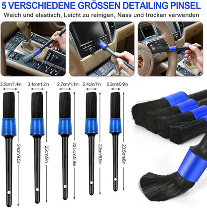 Auto Reinigungsset 20-teilig Autopflege Innenraum Außenraum