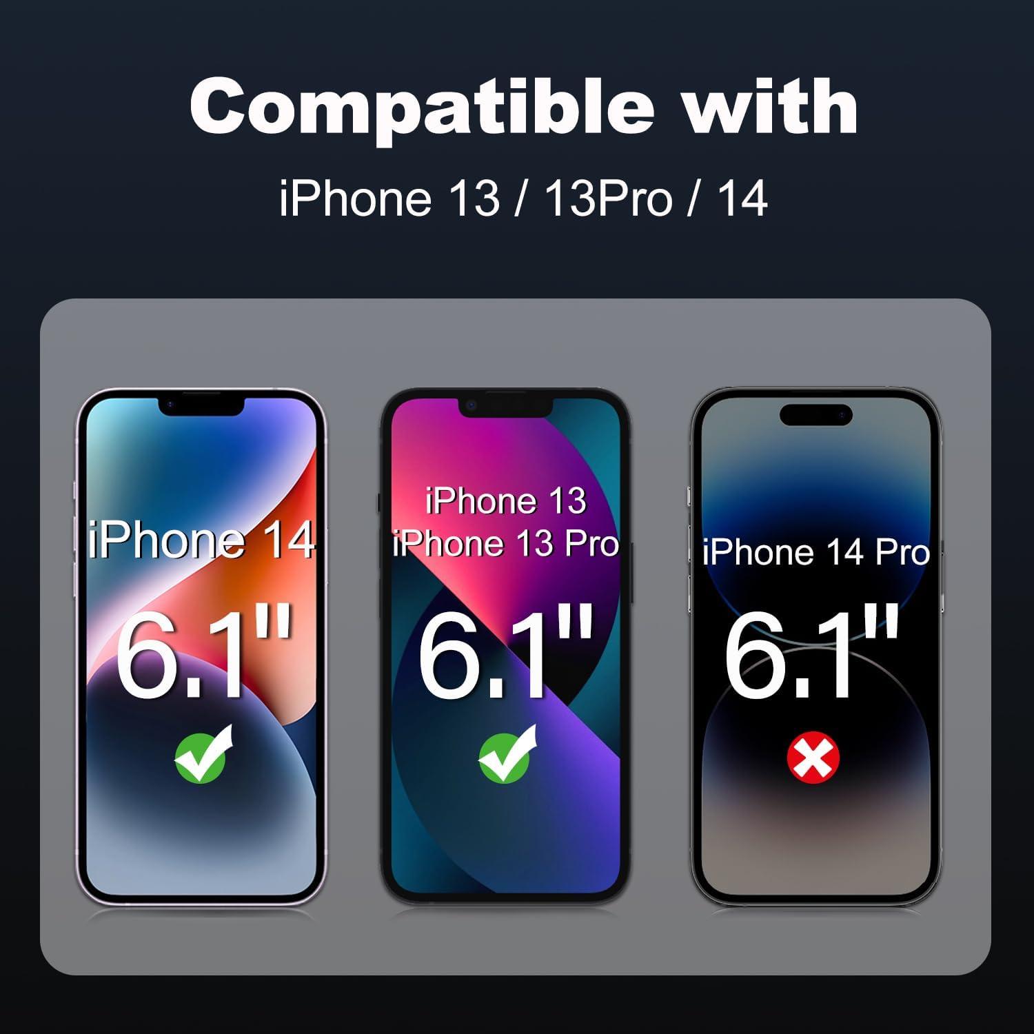 Sichtschutz Panzerglas iPhone 13/13 Pro/14 6,1 Zoll