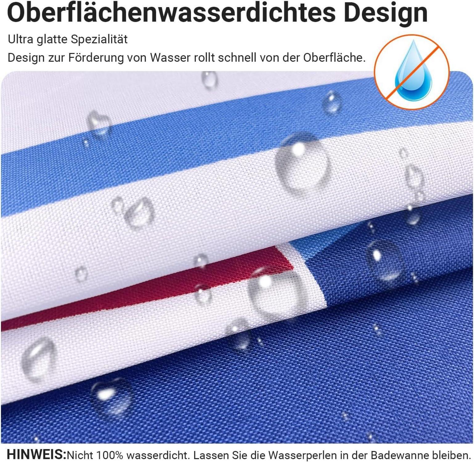 Duschvorhang Blaues Segel 200x200cm Antischimmel