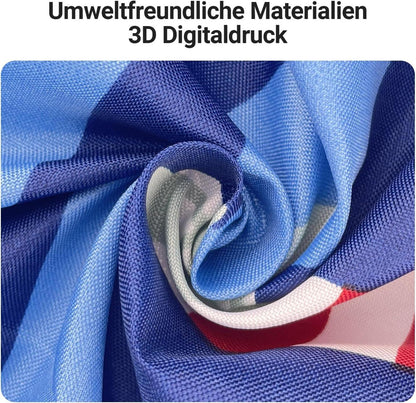 Duschvorhang Blaues Segel 240x200cm Antischimmel Textil