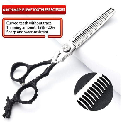 Professionelle Haarschneiderschere Set 6 Zoll Edelstahl