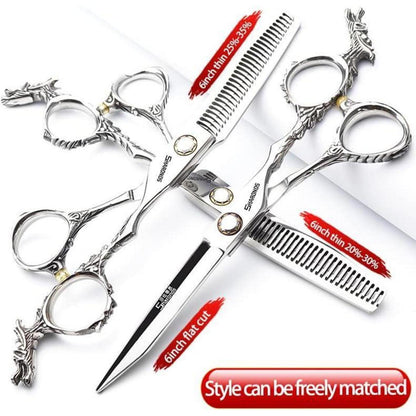 Professionelle Haarschneiderschere Set 6 Zoll Edelstahl