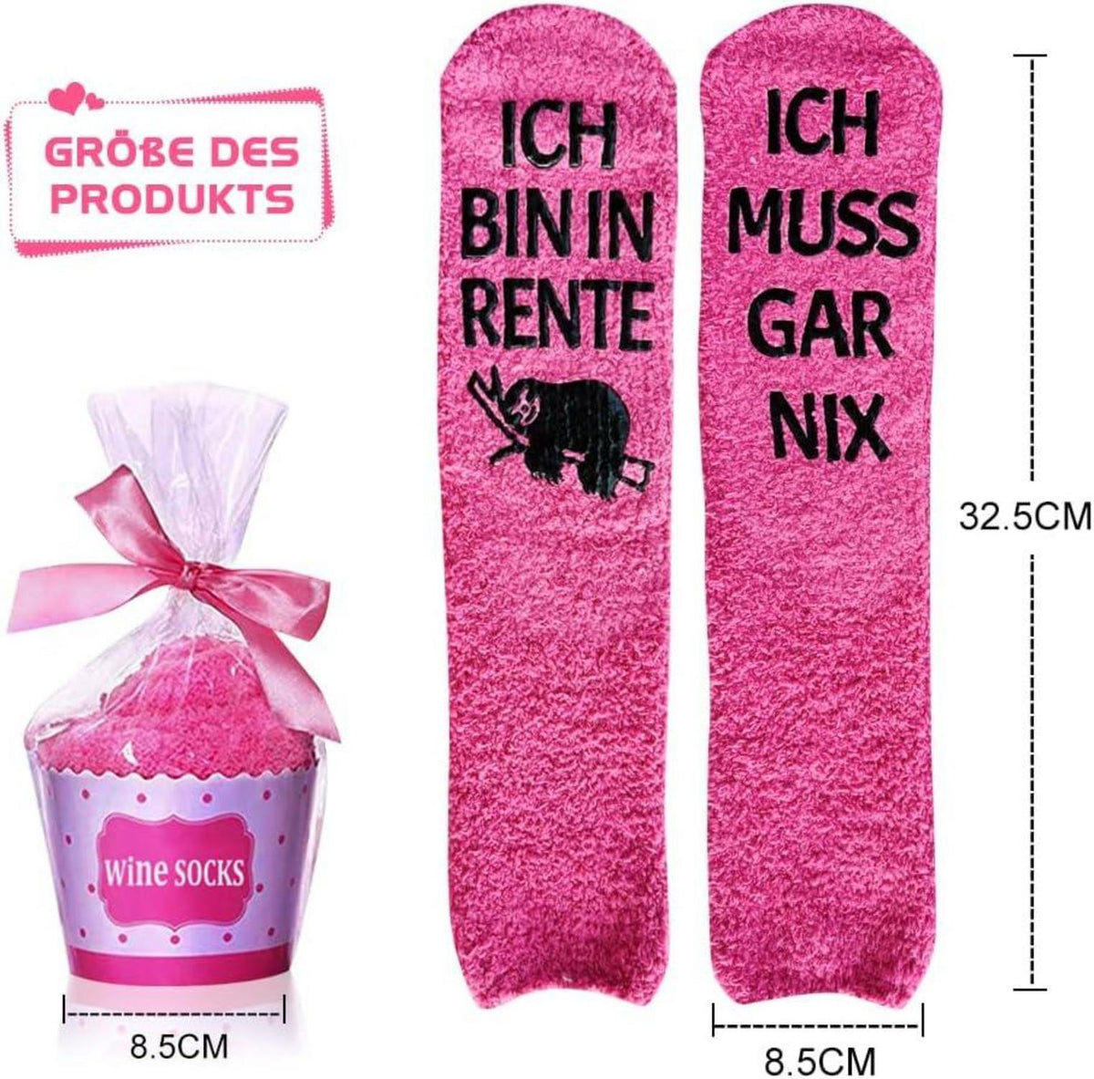 Lustige Ruhestand Geschenke für Frauen Stoppersocken Rente