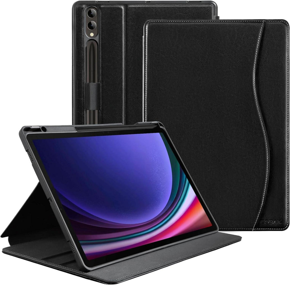 Schutzhülle für Samsung Galaxy Tab S9 Plus 12,4 Zoll 2023 Schwarz