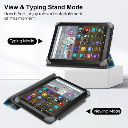 HoYiXi Universal Hülle 7-8 Zoll Tablet Schutzhülle Blau