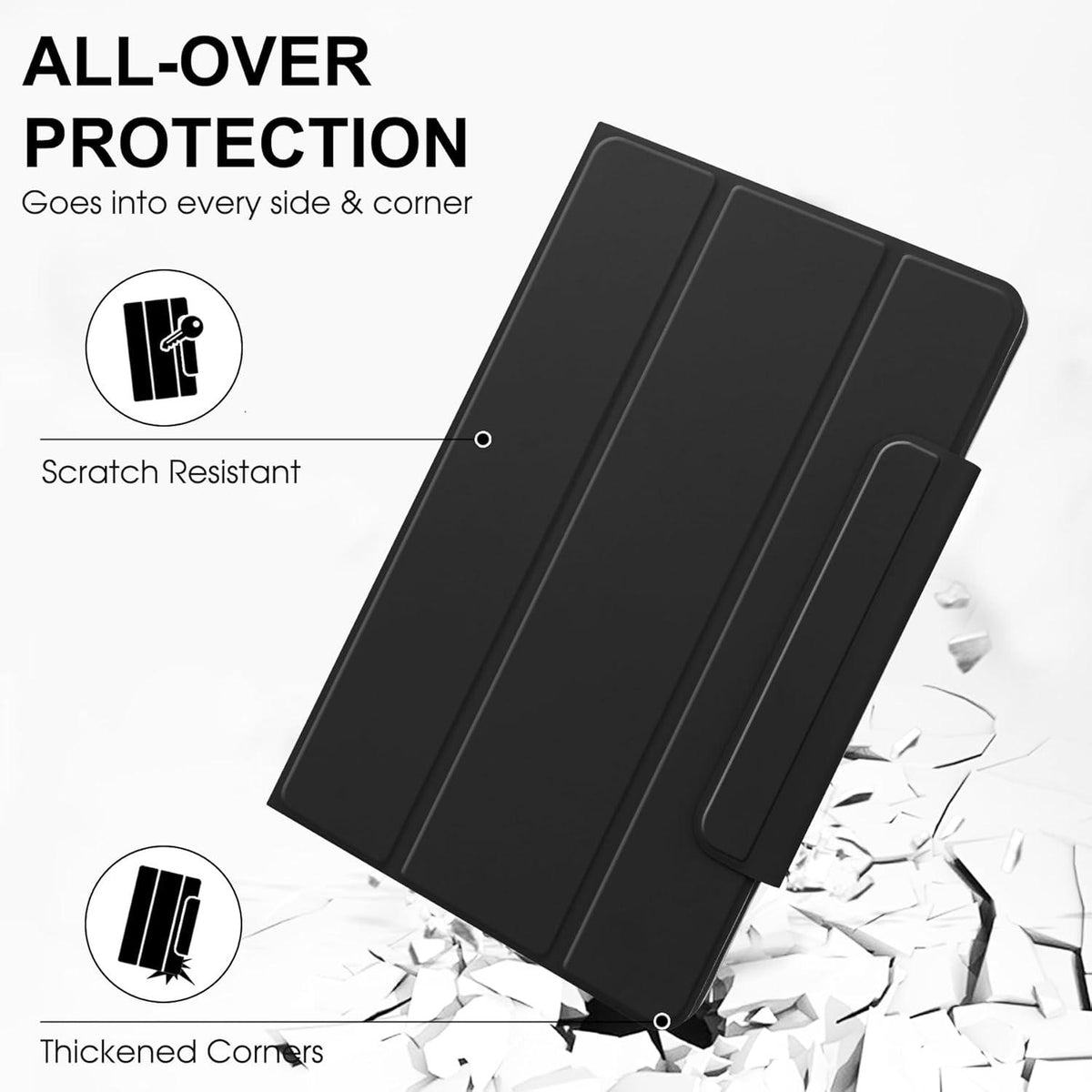 HoYiXi Universal Hülle für 7-8 Zoll Tablet - Schwarz