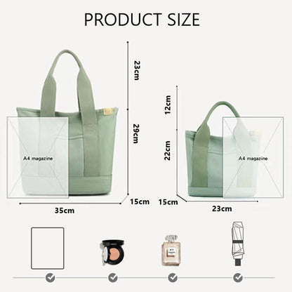 Aucuu Canvas Handtasche Damen Umhängetasche mit