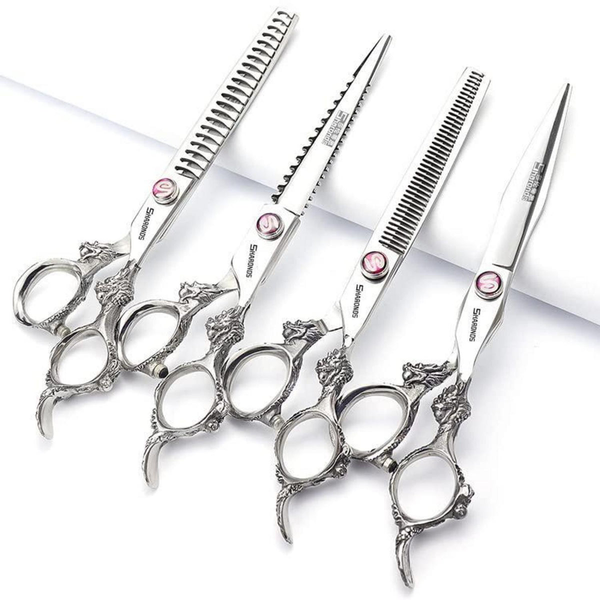 7 Zoll Friseurschere Edelstahl – 4er Set | Professionelle Haarschere