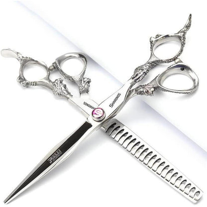 7 Zoll Friseurschere Edelstahl – 4er Set | Professionelle Haarschere