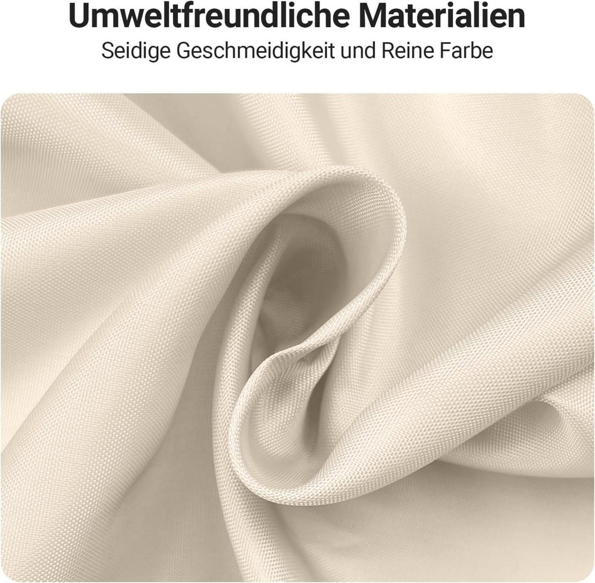Duschvorhang 180x170cm Beige Antischimmel Textil, Wasserabweisend, Waschbar
