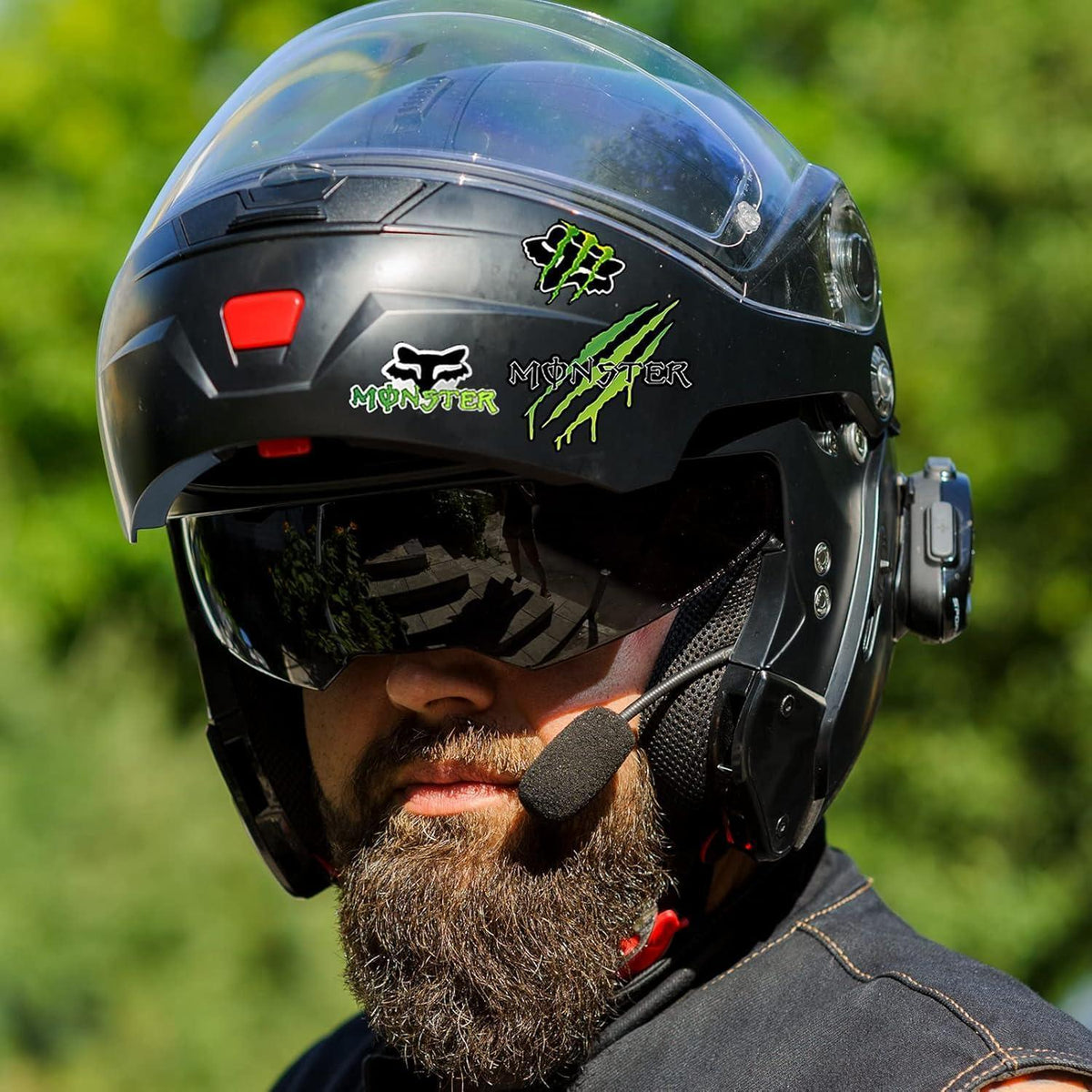 Motorrad Aufkleber Set – Racing & Motocross Design Grün
