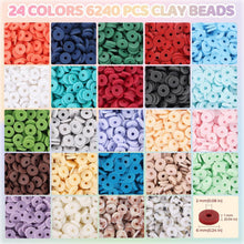 Funtopia Perlen Set für Armbänder, 7100+ Stück 6mm Clay
