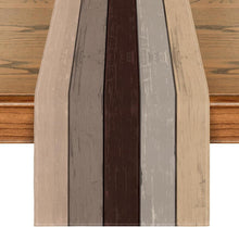 Tischläufer Antik Holz Herbst Deko 40x140 cm Braun Rustikal