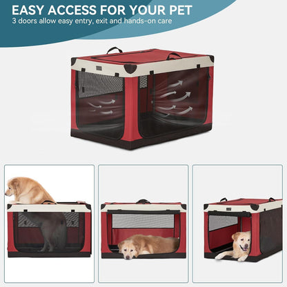 Faltbare Hundebox mit Stoffbezug – Sicher & Komfortabel für Reisen