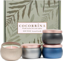 Duftkerzen Set 4 Stück 110g Sojawachs Aromatherapie Geschenke