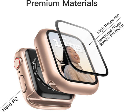 JETech Apple Watch Series 9 8 7 45mm Hülle Displayschutz