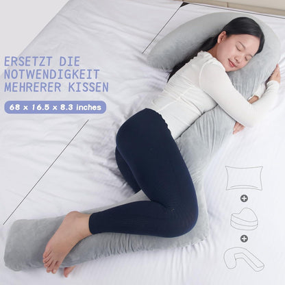 Körperkissen Seitenschläfer Memory-Schaum Ganzkörperunterstützung