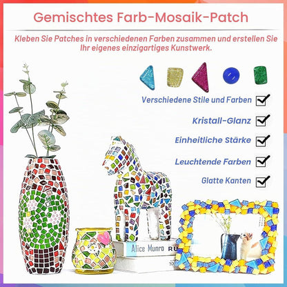 Mosaikfliesen Set zum Basteln – 150 Steine für Deko & Kunsthandwerk