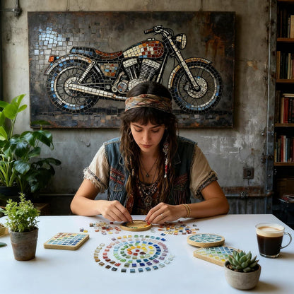 Mosaikfliesen Set zum Basteln – 150 Steine für Deko & Kunsthandwerk