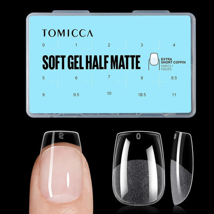510 Ballerina Nagelspitzen – Ultra Kurze Coffin Nails für DIY Nail Art