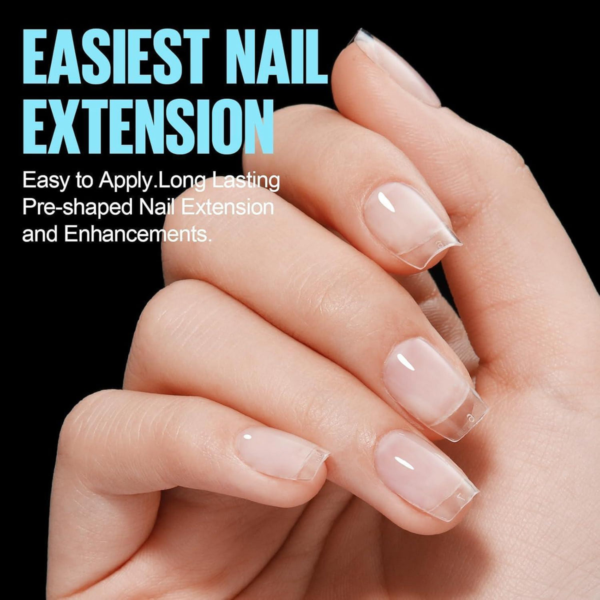 510 Ballerina Nagelspitzen – Ultra Kurze Coffin Nails für DIY Nail Art