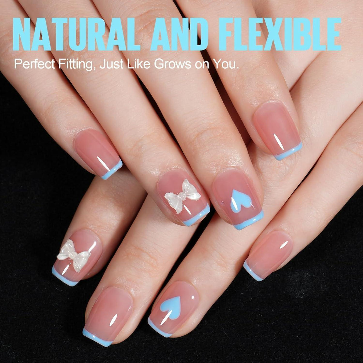 510 Ballerina Nagelspitzen – Ultra Kurze Coffin Nails für DIY Nail Art