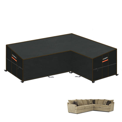 Wasserdichte Gartenmöbel Abdeckung L-Form Sofa mit Belüftung