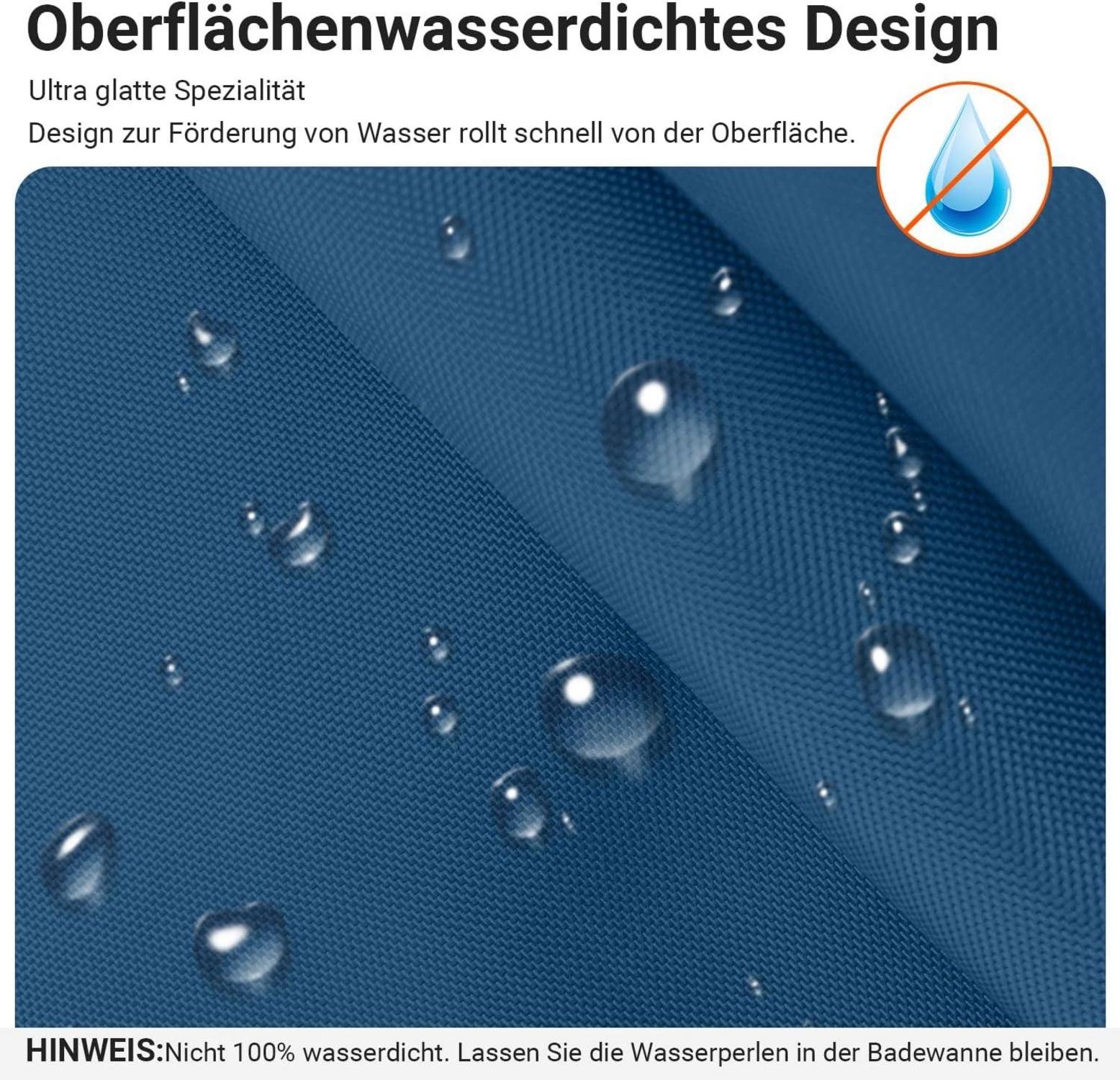 Duschvorhang Dunkelblau Polyester 150x180cm Wasserabweisend