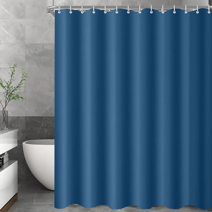 Duschvorhang Dunkelblau 150x180cm, Wasserabweisend, Antischimmel Stoff, Waschbar
