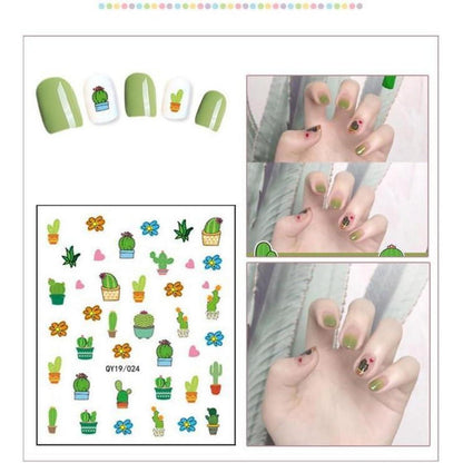 Nagelsticker für Kinder – Regenbogen Blumen Frucht Design