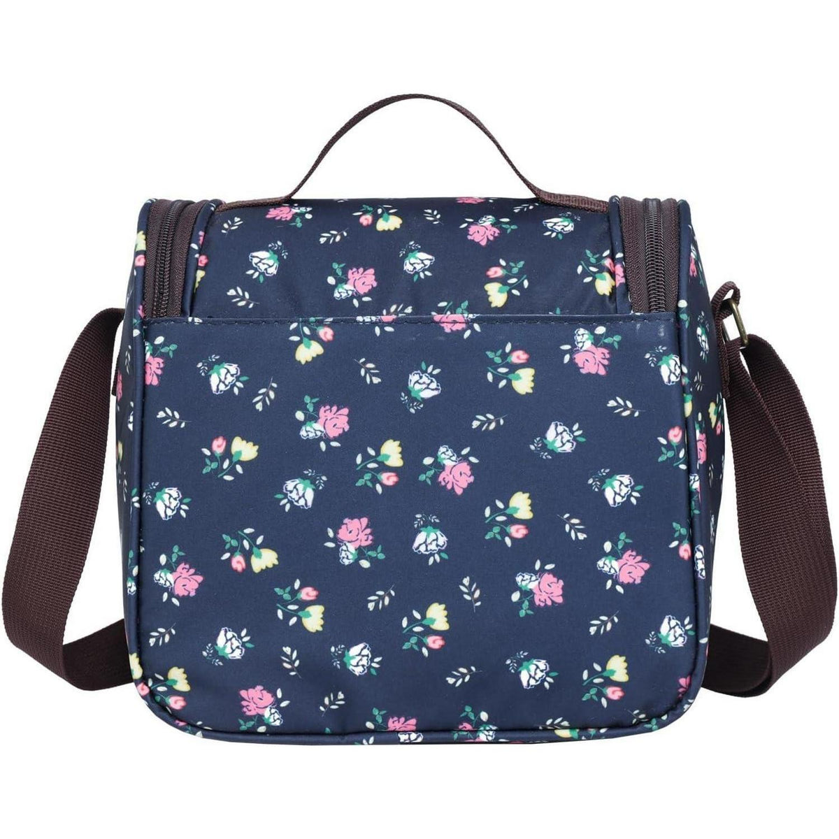 Isolierte Lunchtasche Blumenmuster, 6L Dunkelblau