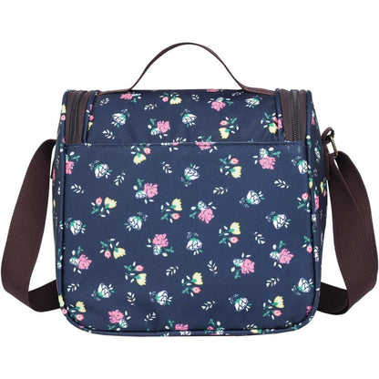 Isolierte Lunchtasche Blumenmuster, 6L Dunkelblau